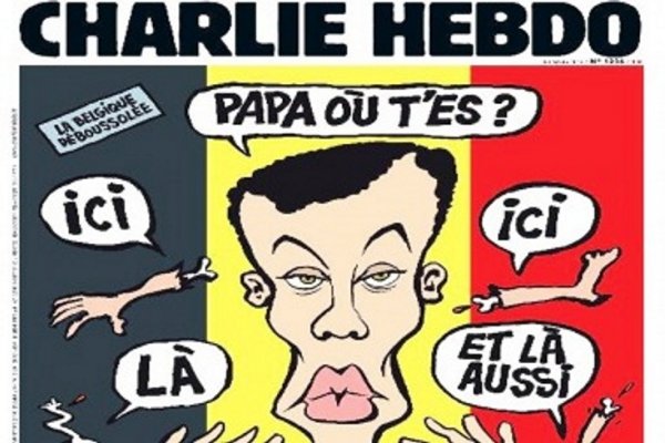 Charlie Hebdo publica polémica portada tras atentados en Bruselas
