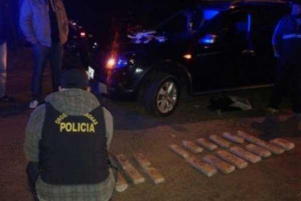 Secuestraron 27 panes de marihuana en un auto proveniente de Itatí