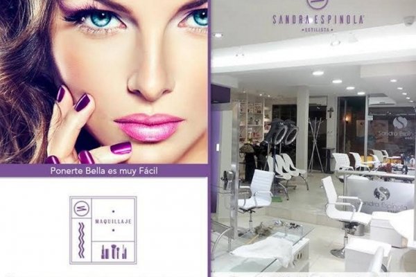 Maquillaje durante el Día en el salón de Sandra Espínola