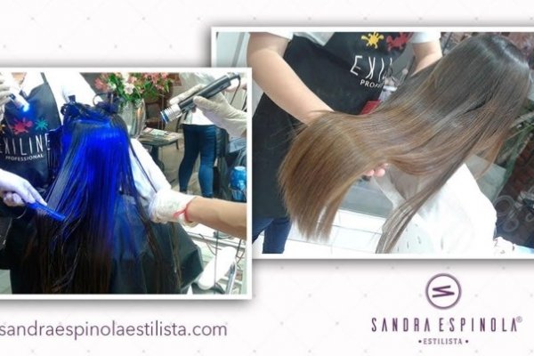Pelo Sano con Sistema Láser en el salón de Sandra Espínola