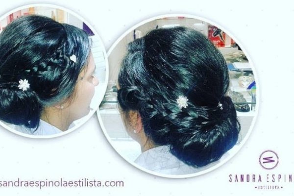 Estilos de peinados para eventos en el salón de Sandra Espínola