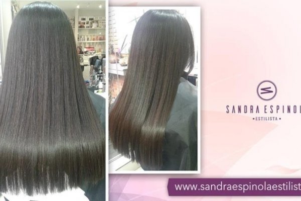 Pelo largo siempre bello en el salón de Sandra Espínola