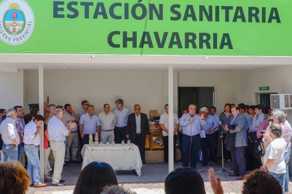 En Chavarría, Colombi inauguró obras de salud y aseguró que el lugar crecerá con la madera