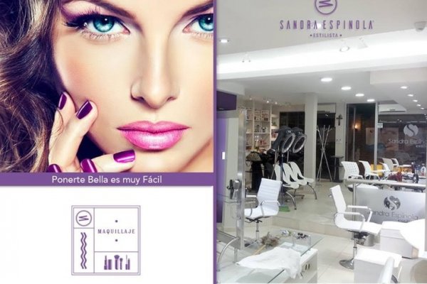 Maquillaje  de alta definición en el salón de Sandra Espínola