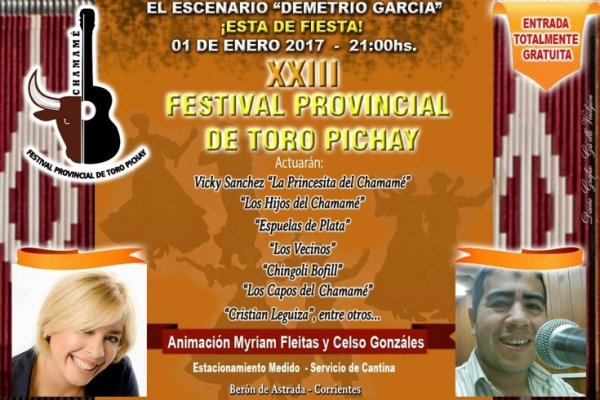 Preparan el Festival Provincial del Toro Pichay en Berón de Astrada
