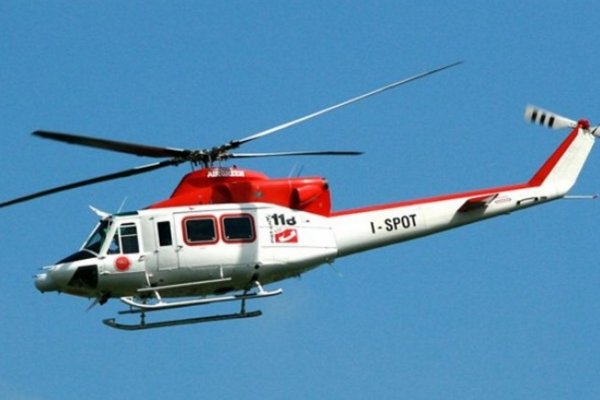 Se estrelló un helicóptero en Italia