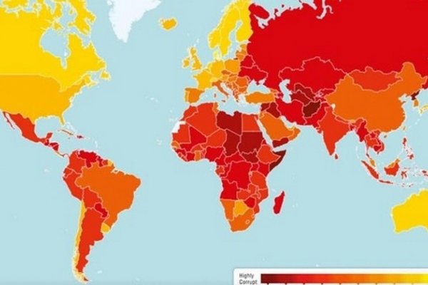 El ranking de los países más y menos corruptos del mundo
