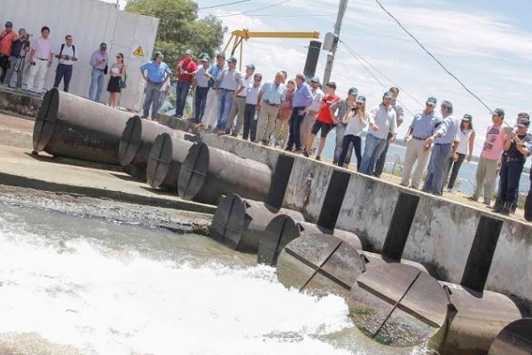 Inauguraron reconversión a electricidad de estación de bombeo para el riego del cultivo de arroz