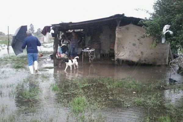 Las lluvias volvieron a afectar a vecinos de los barrios de la zona Sur de Itatí y los parajes rurales