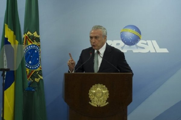 Temer negó que haya avalado sobornos y aseguró: no renunciaré