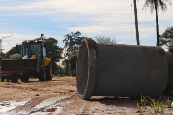Santa Rosa: El Municipio continúa  las obras de entubamiento