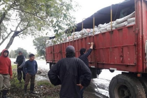 San Luis del Palmar ya recibió cuatro equipos con 120.000 kilogramos de alimentos para ganado