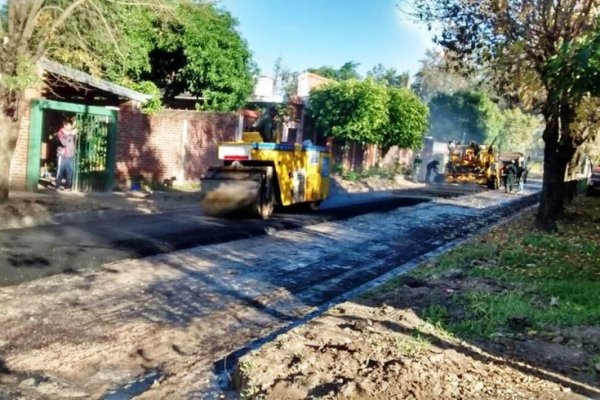El Municipio de Goya inaugura dos cuadras más de pavimento