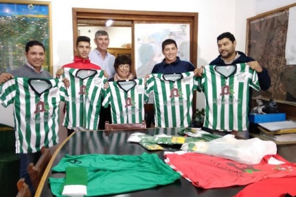Virasoro: La Municipalidad entregó camisetas al club San Alonso