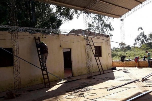 Comenzaron las obras de reparación en la Capilla del barrio Unión