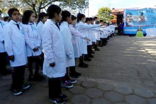 Este martes, más de 300 chicos prestarán juramento a la Bandera Argentina