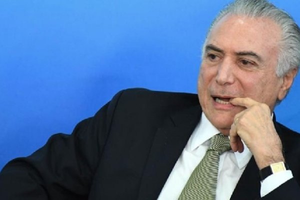 Temer fue denunciado por corrupción pasiva ante el Supremo Tribunal de Brasil