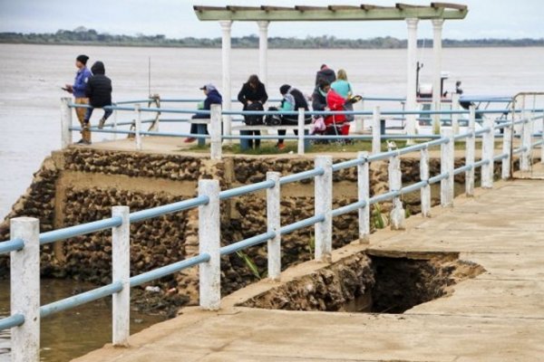 Cerraron la costanera de Itatí ante el riesgo de desmoronamientos