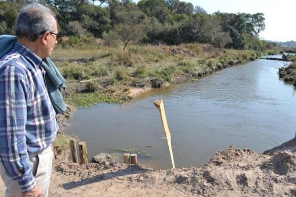 Herrero supervisó tareas de restauración en el alcantarillado del desagüe central