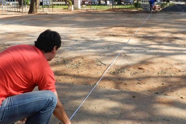 Comenzaron los trabajos de remodelación de la plaza San Martín