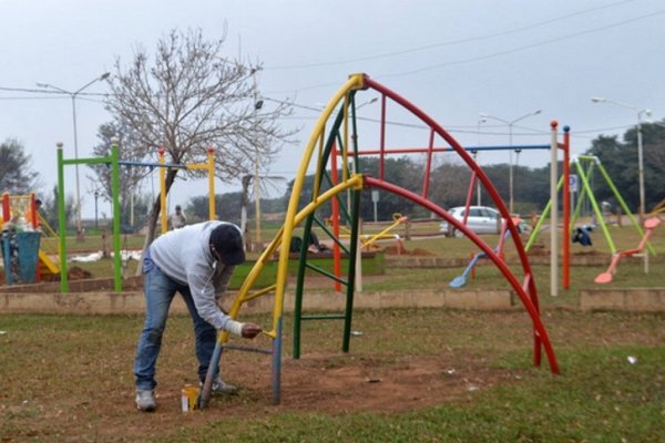 Reacondicionamiento en la Costanera de Paso de los Libres