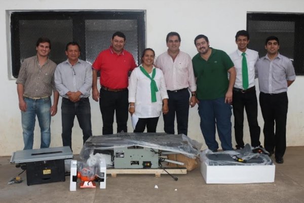 Escuela Técnica recibió maquinarias para Taller de Carpintería