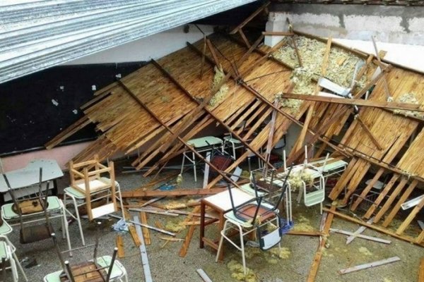 San Luis del Palmar: Asisten a familias de alumnos de la escuela afectada por tornado