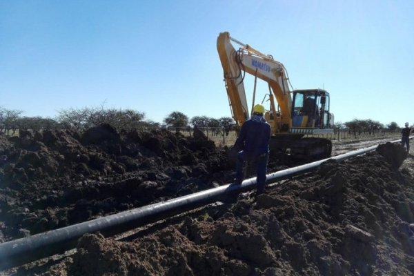 Avanzan las obras para brindar gas natural al sur de la Provincia