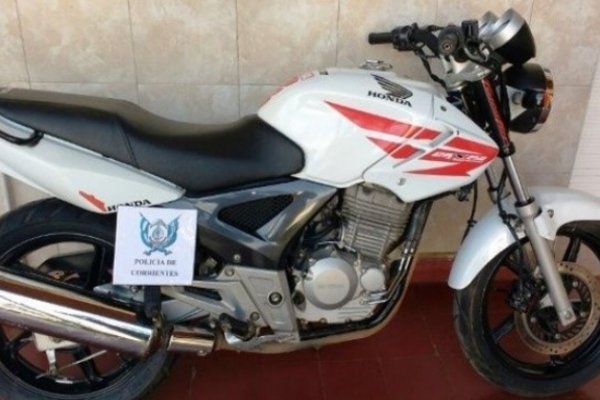 Recuperan en Bella Vista motocicleta sustraída en Saladas