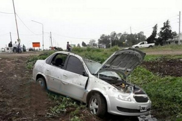 Mujer despistó en plena Ruta 119 y terminó hospitalizada