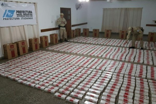 Fronteras seguras: Decomisaron cargamento de cigarrillos de contrabando en Corrientes