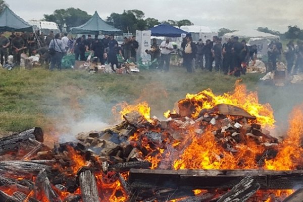 Quema de drogas: se destruirán 65.000 kilos en Corrientes y otras cinco provincias