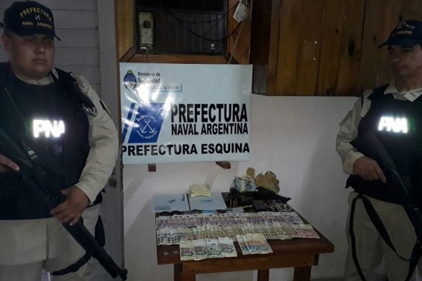 Detuvieron a un hombre con cocaína y un arma ilegal en Esquina