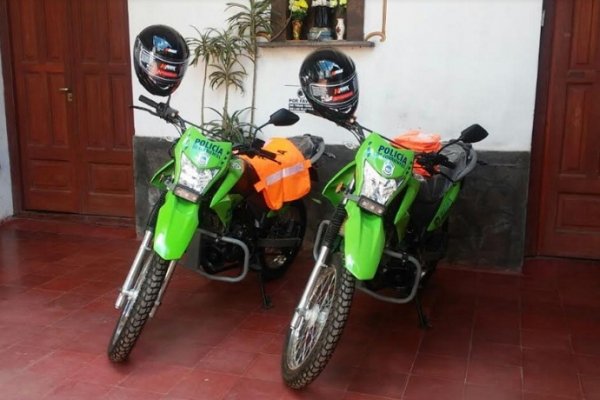 Entregaron nuevas motos para la Unidad Regional V° de Santo Tomé