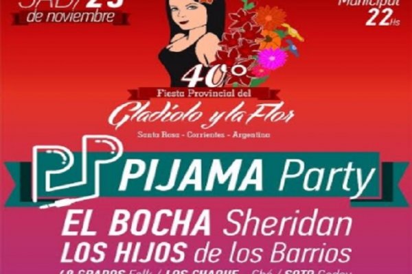 Anuncian grilla de artistas para la Fiesta Provincial del Gladiolo y la Flor