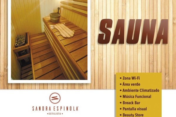 Exclusivo Sauna nuevo servicio del Spa de Sandra Espínola