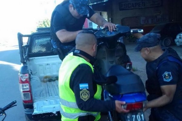 Secuestraron 107 motos en distintos procedimientos de la Policía