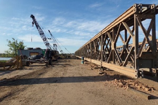 Paralizan la construcción del puente bailey en el arroyo Guazú