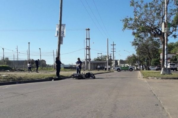 Conducía borracho, cayó de su moto y terminó hospitalizado