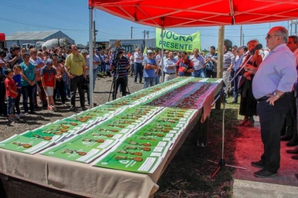 Entregaron 150 viviendas con instalaciones listas para la llegada del gas natural