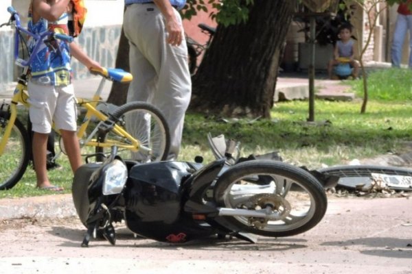 Grave choque entre dos motos: Uno de los conductores estaba borracho