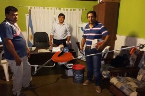 Concepción: Personal del Corralón recibió dos motoguadañas
