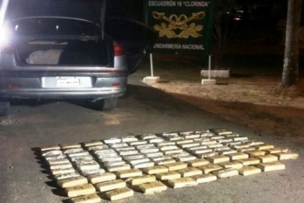 Gendarmería Nacional secuestró 54 kilos de marihuana en Formosa