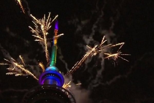 El 2018 ya empezó a llegar: así fueron los festejos en Nueva Zelanda