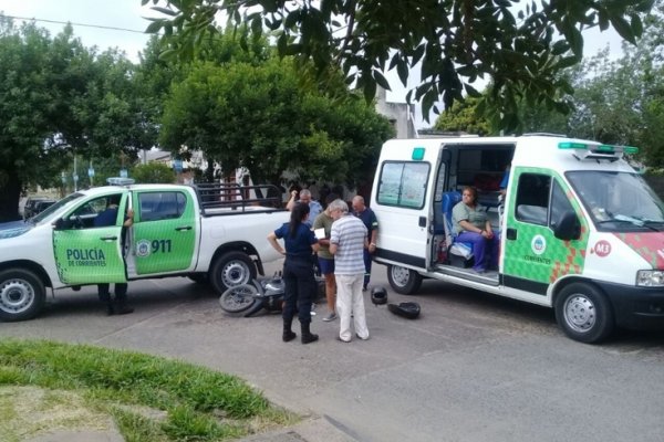 Barrio Laguna Seca: Siniestro vial dejó a dos mujeres heridas