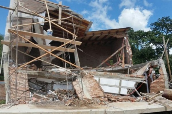 Derrumbe en Paso de la Patria: Investigan si la obra en construcción estaba habilitada
