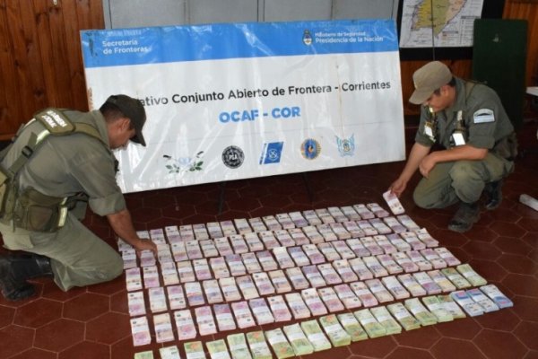 Secuestraron dos millones de pesos en Santo Tomé