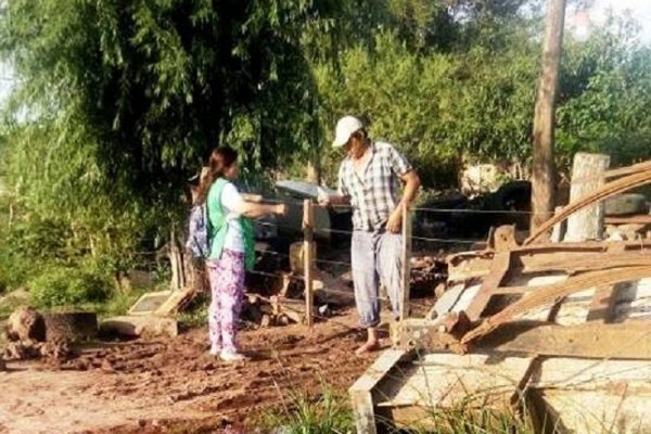 Inundación: La Provincia brinda asistencia a las familias afectadas en San Luís del Palmar