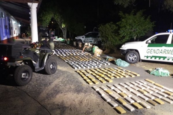 Incautaron 757 kilos de marihuana en Formosa