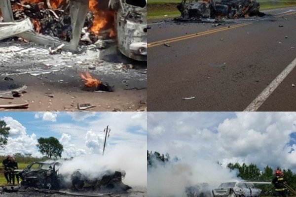 Diez personas fallecieron en choque sobre la ruta 105
